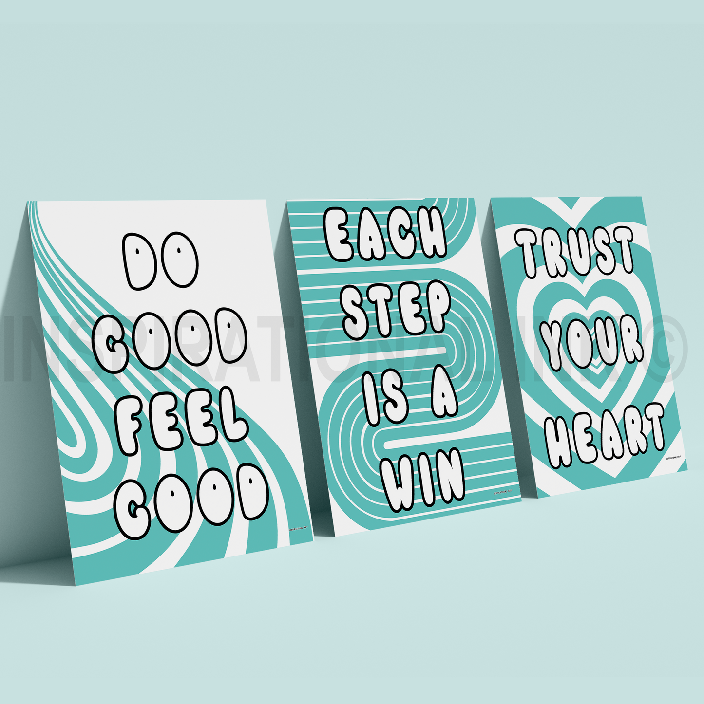 Cool Mint - Wall Art Bundle (Digital 3 Pack)