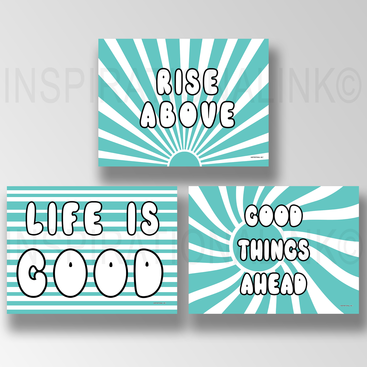 Cool Mint 2 - Wall Art Bundle (Digital 3 Pack)