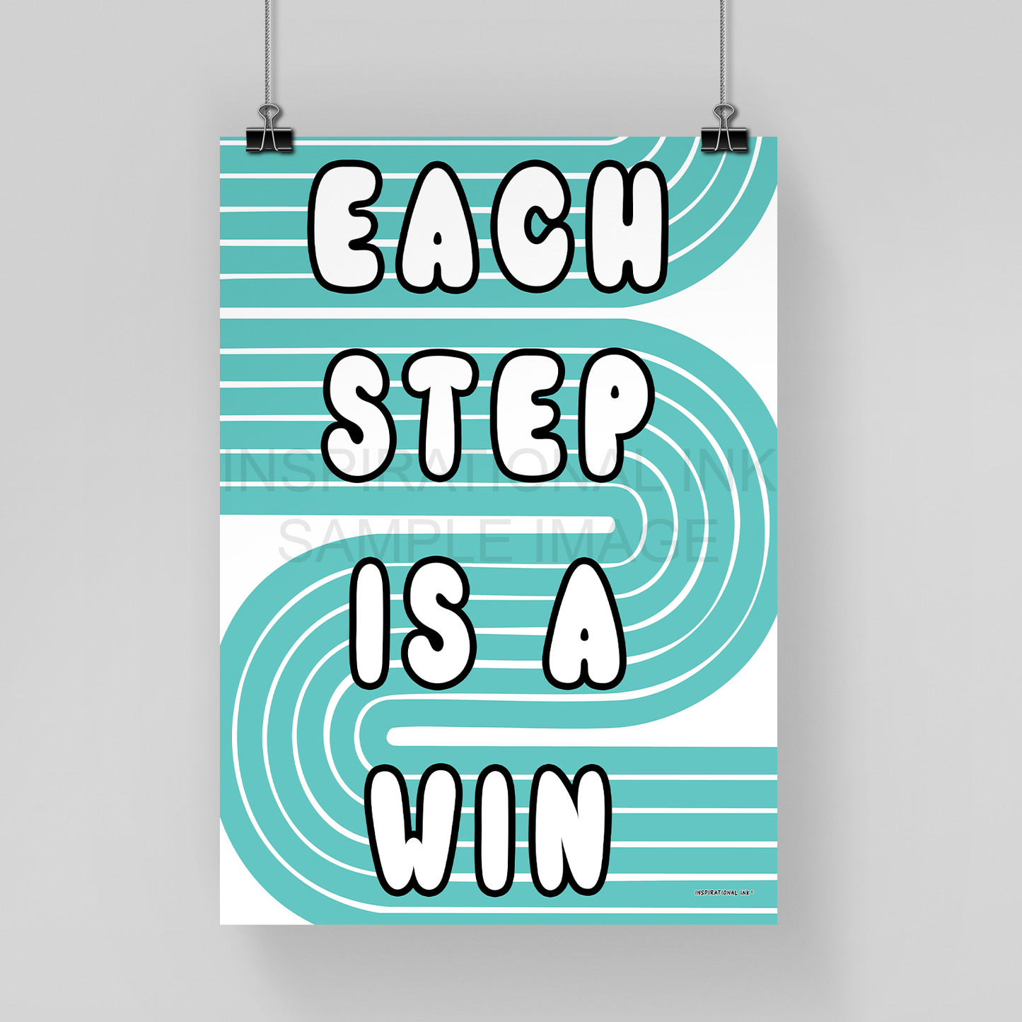 Each Step Is A Win - Cool Mint