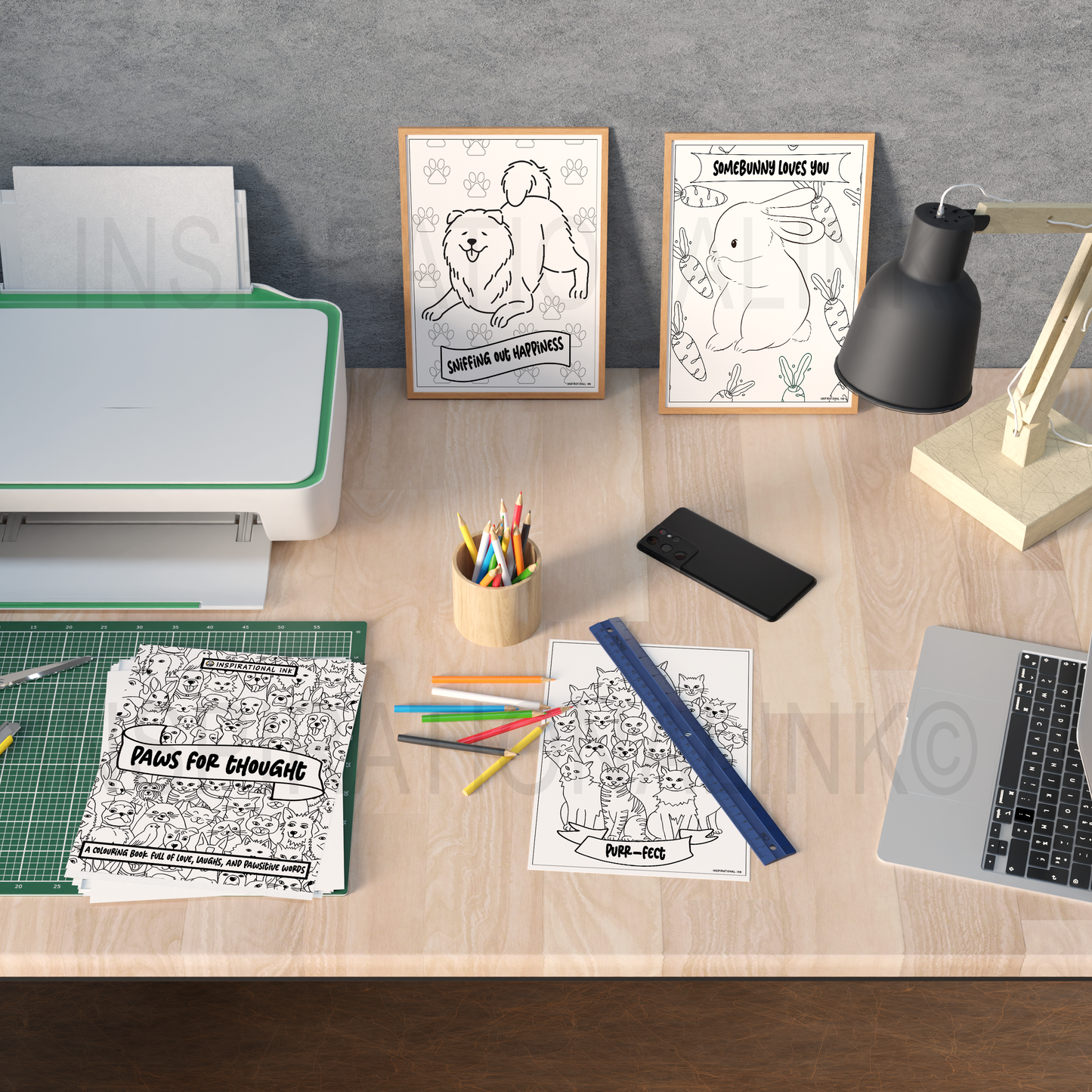 Paws For Thought - Positive Pets Colouring Pack