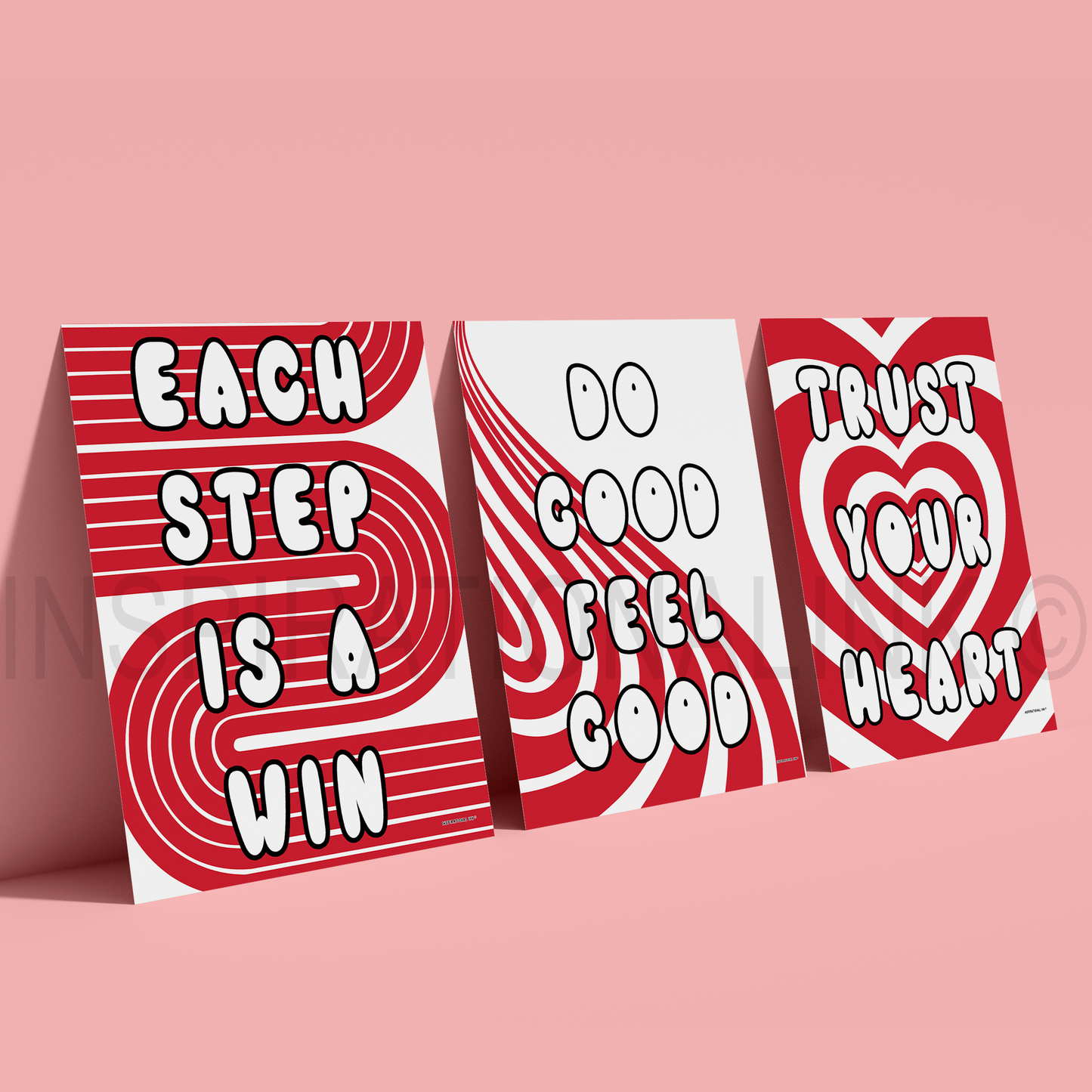 Cherry Red - Wall Art Bundle (Digital 3 Pack)