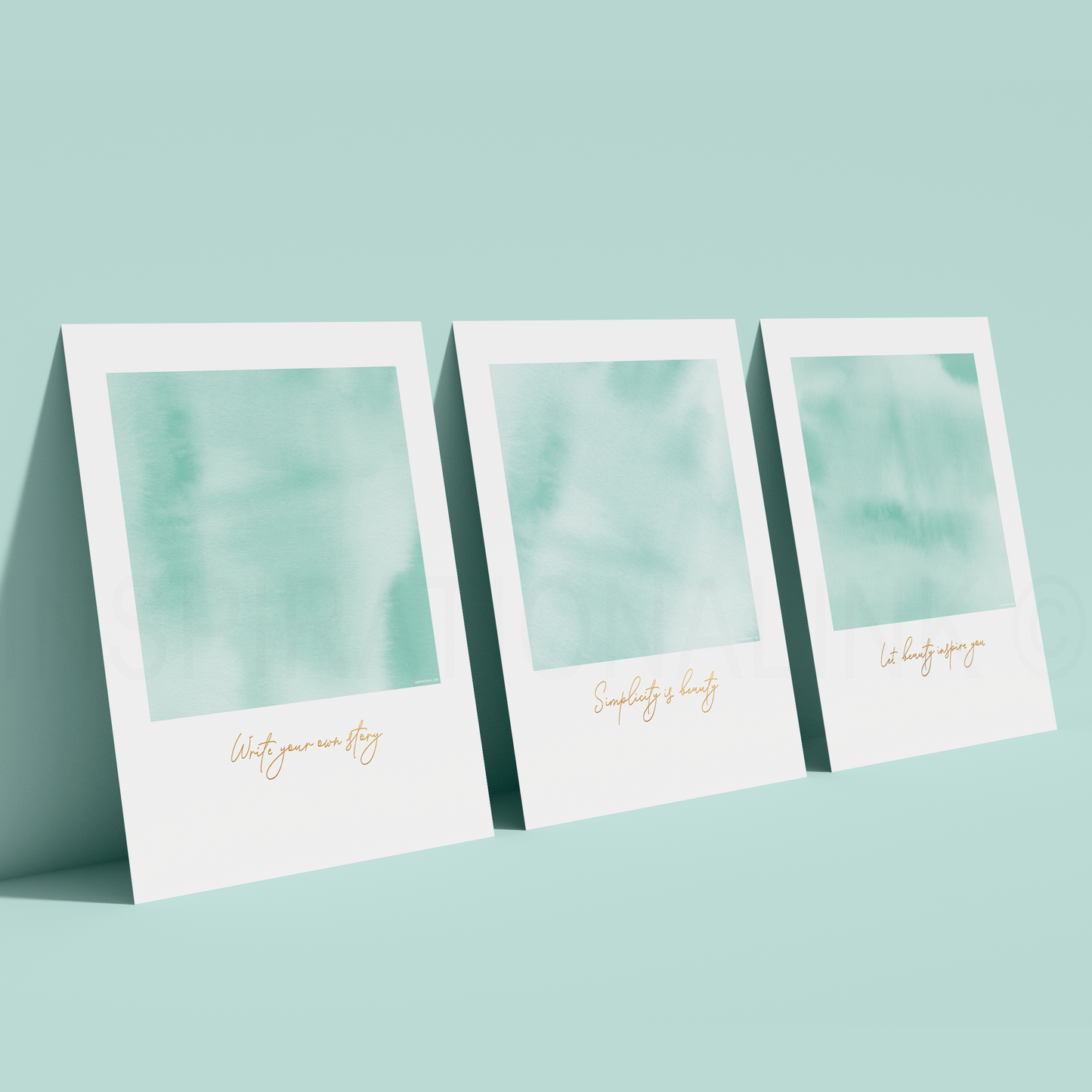 Soft Aqua - Wall Art Bundle (Digital 3 Pack)