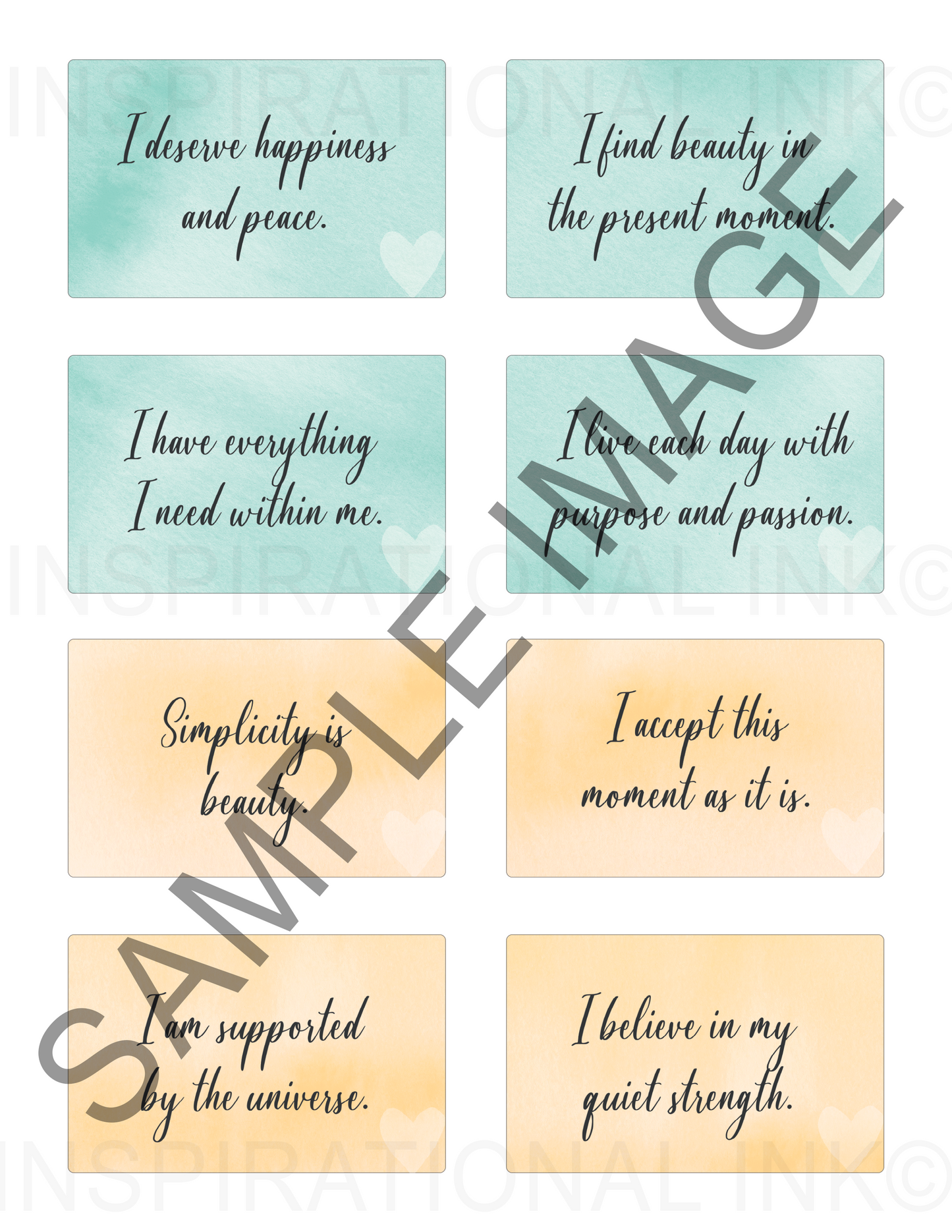 Positive Affirmation Cards