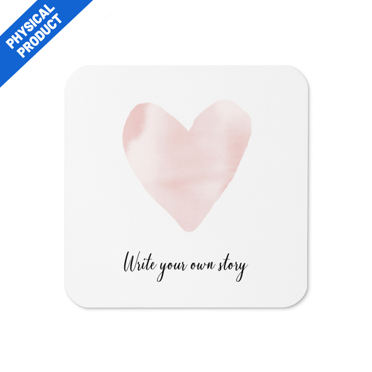 Coaster - Write your own story - Pink Champagne
