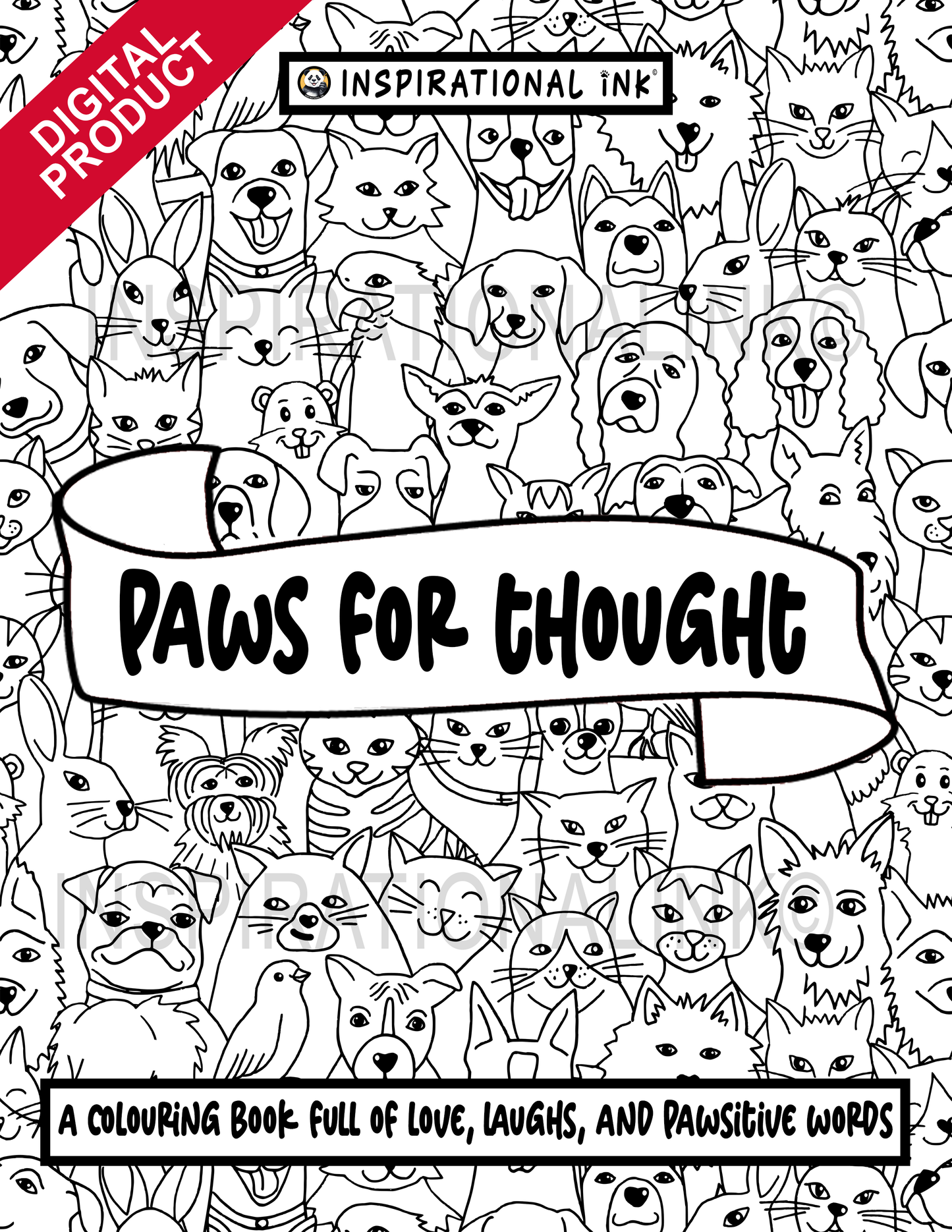 Paws For Thought - Positive Pets Colouring Pack