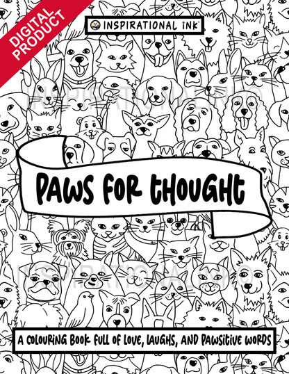 Paws For Thought - Positive Pets Colouring Pack