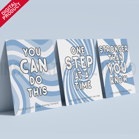 Pastel Power Pack - Bluebell Wall Art Bundle (Digital 3-Pack)