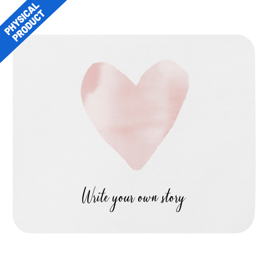 Mouse Pad - Write your own story - Pink Champagne