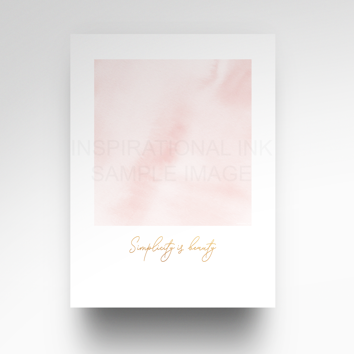 Simplicity Is Beauty - Pink Champagne